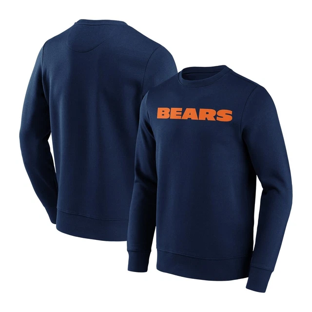 Chicago Bears NFL Sweatshirt (Size L) Men's Wordmark Print Sweat - New