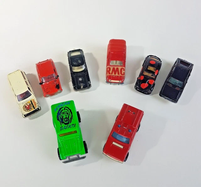 Lot Majorette Vintage – Triumph, Volkswagen, Renault, Datsun, Range Rover, Volvo, Simca