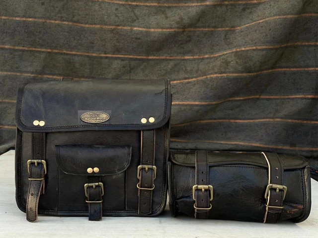 Borse Laterali Per Moto In Pelle PU - Set 2 Pezzi, Impermeabili E Stilosi Per Viaggi E Giornaliero - Foto 12