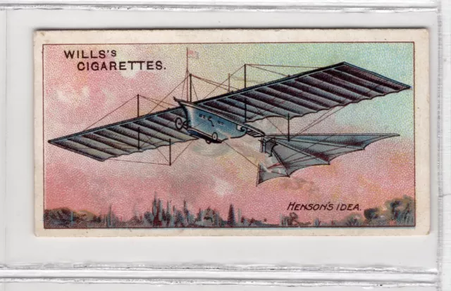 Wills Australia Aviation Card #28 Henson’s Flying machine England 1843
