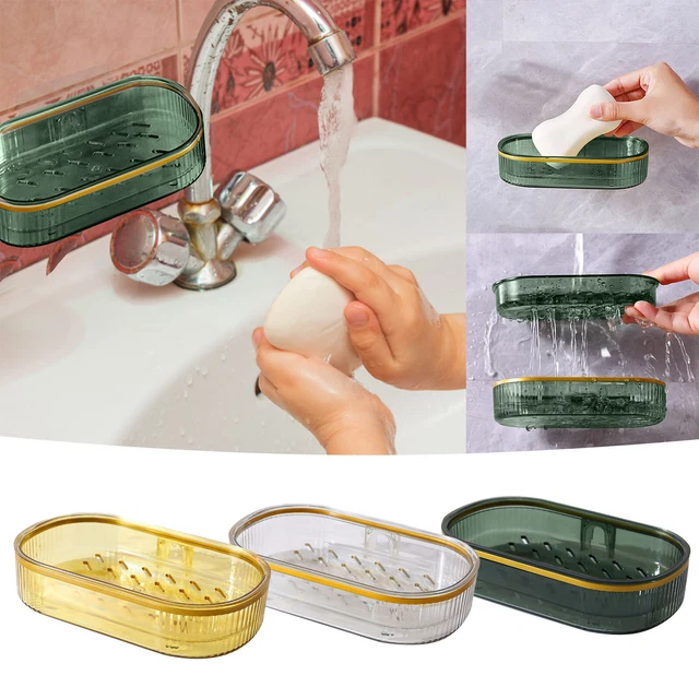 Creative Cloud Soap Box Wall Mounted Paste Soap Rack Household Toilet Drain