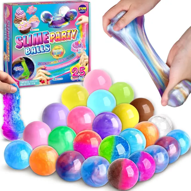 54 Pieces Slime Kit for Boys & Girls with Cute Slime Charms