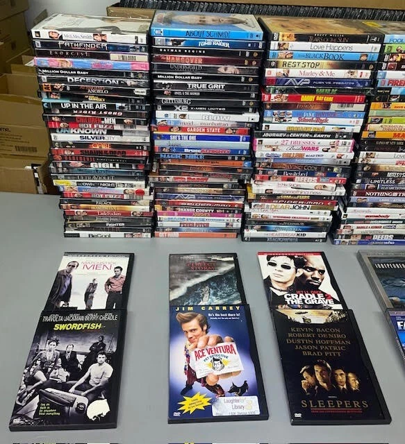 Used Dvd 100 DVD MOVIES! Wholesale assorted Used DVD Lot in great condition with ...