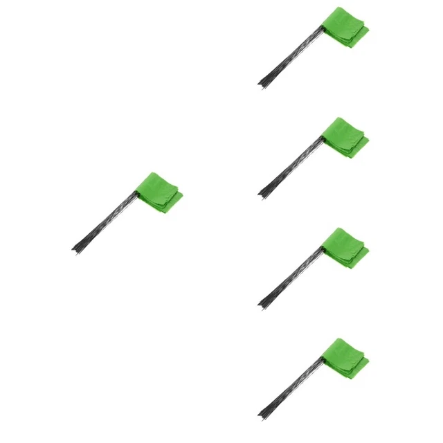 Lot De 50 Drapeaux De Marquage Avec Piquets Pour Jardin - PVC Et Fil D'acier, 38x12,7 Cm, Couleur Vive, Pour Pelouse, Irrigation, Construction