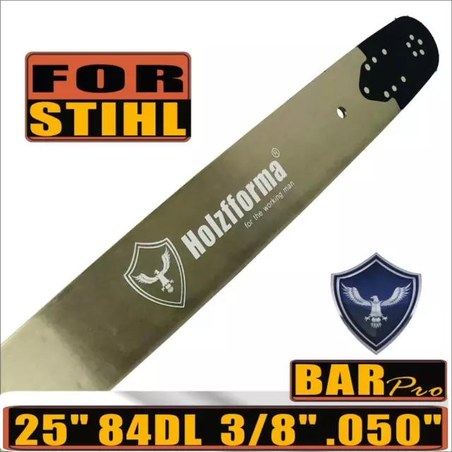 Holzfforma 25" Guide Bar 3/8" .050" For Stihl MS661 MS650 Chainsaw 84DL