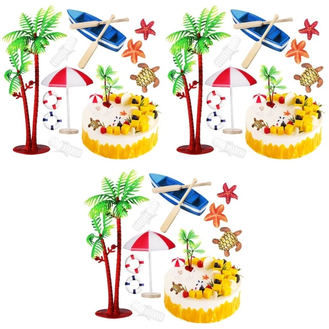 30 pz kit decorazione torta decorativa decorazioni torta spiaggia per festa