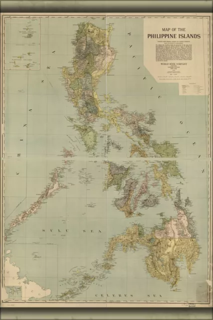 Poster, Many Sizes; Map Of The Philippine Islands Philippines 1908