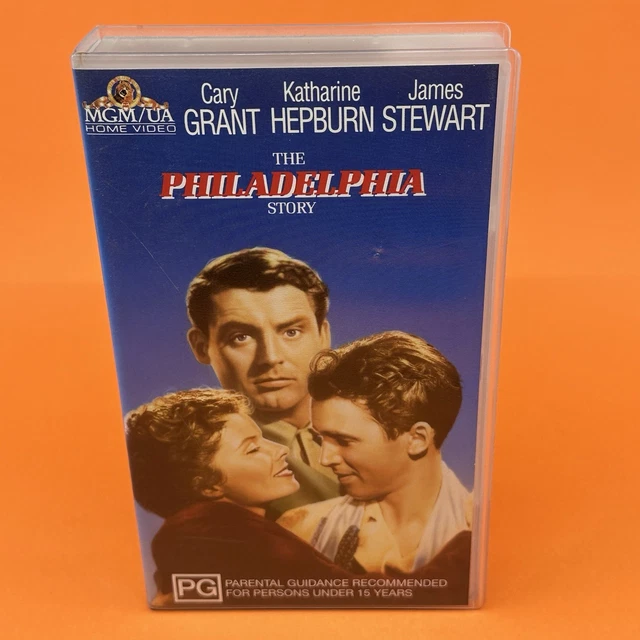 VHS MGM/UA PHILADELPHIA [PG] Cary Grant Katherine Hepburn Classic ...