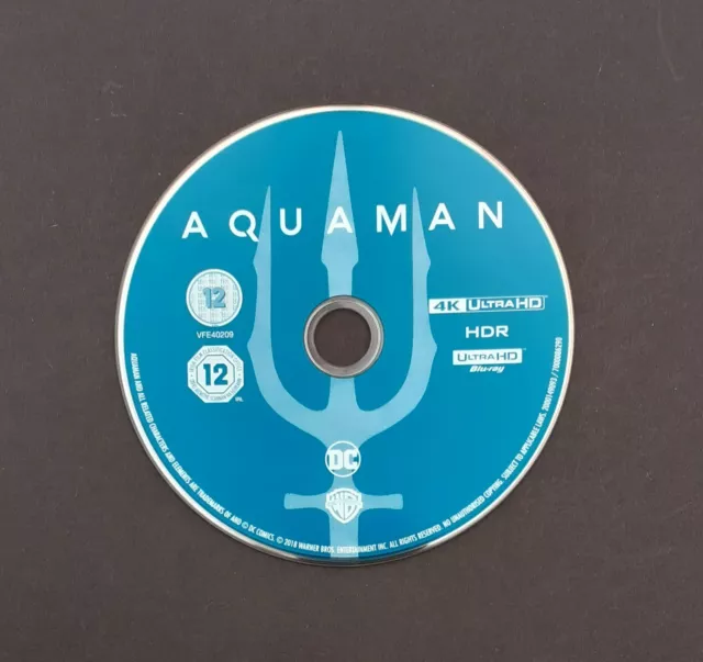 Aquaman 4K Ultra HD (Disc Only) - excellent condition 2