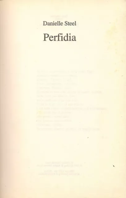 Perfidia - Danielle Steel Ed. Cde