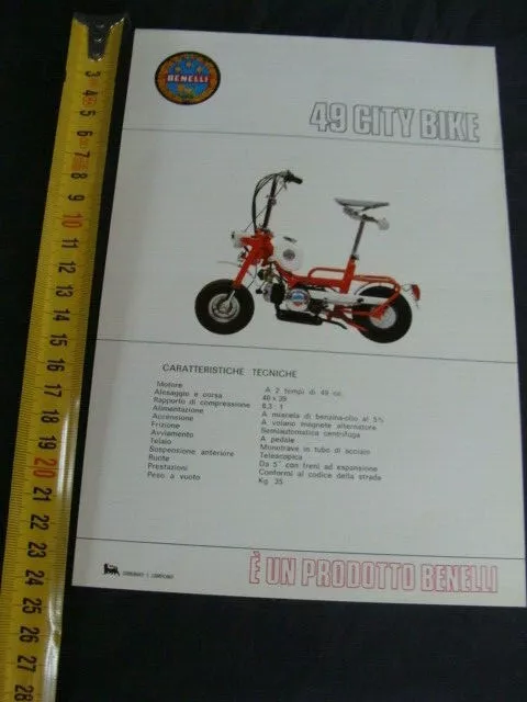 Brochure moto Benelli 49 City Bike