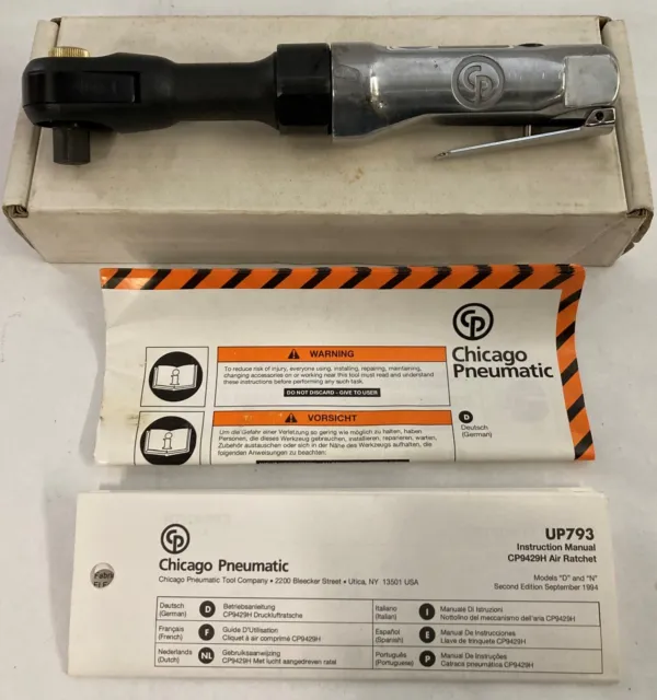 Chicago Pneumatic 1/2" Speed Ratchet CP9429H Fully Tested!