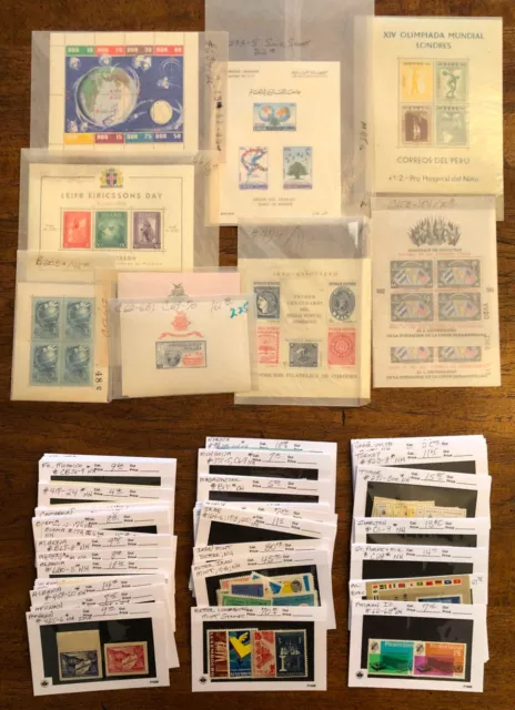 D8444: Weltweit Postfrisch Blätter, Sets, Einzel Briefmarke Posten, Nh ; Cv