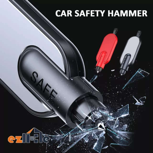 Glass Breaker Escape Tool Car Safety Hammer Window Seat Belt Cutter Emergency