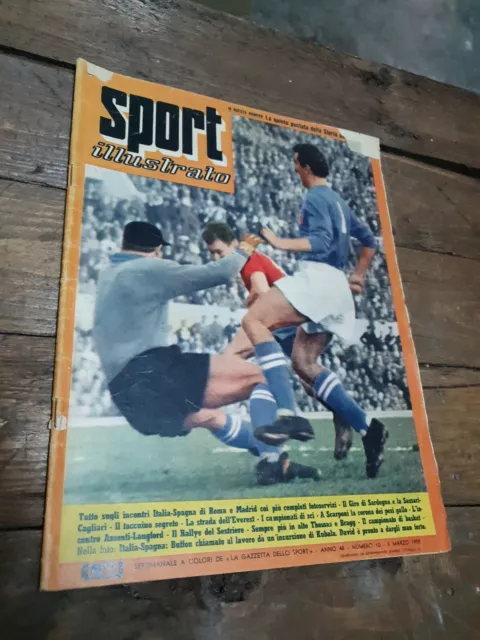 Rivista Sport Illustrato Anno 48, N10-5  Marzo 1959-Collezionismo-Storia-Calcio