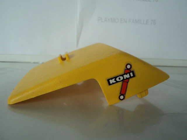 playmobil vintage course rallye toit capote jaune voiture du set 3524 de 1980