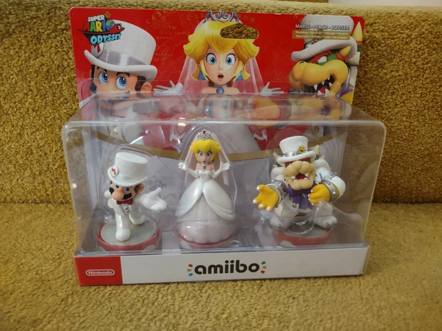 Nintendo amiibo Super Mario Odyssey Triple Wedding Set MARIO / PEACH /  BOWSER