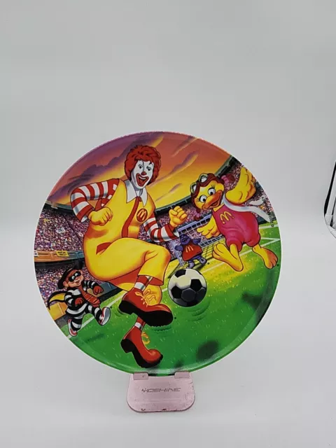 McDonalds Plastic Collectors Plate 2002 Ronald Hamburgler Birdie Soccer Grimace