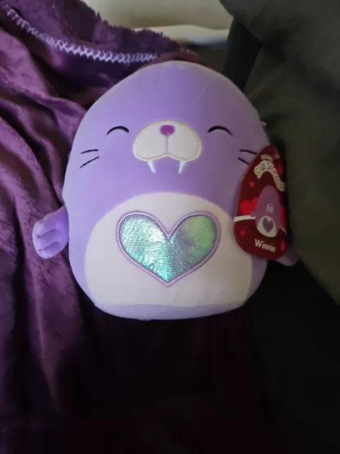 SQUISHMALLOW - 7.5 Inch - Love - Winnie - The Purple Walrus - Nwt - Ltd ...