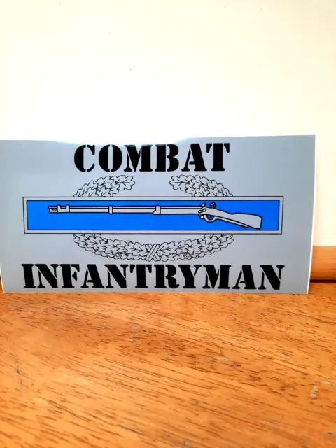 Combat Infantryman Bumper Sticker U.S. United States Military Army