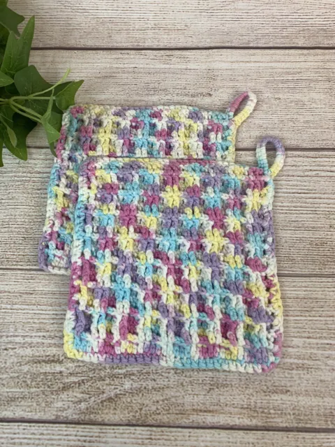 https://www.picclickimg.com/M5UAAOSwRaxkmf4F/Swedish-Hand-Made-Crochet-Potholder-Waffle-Pattern-Multicolor.webp