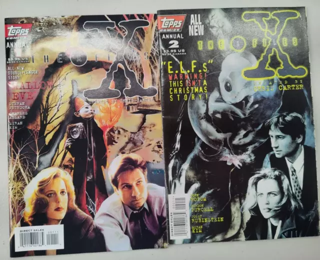 The X Files Annual #1 #2 Topps Comics 1995/96