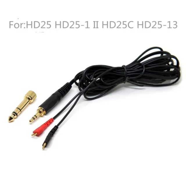 3.5mm Gaming Headset Cable 2M for hd25 hd5-1 hd265 hd535 hd545 hd560 hd565