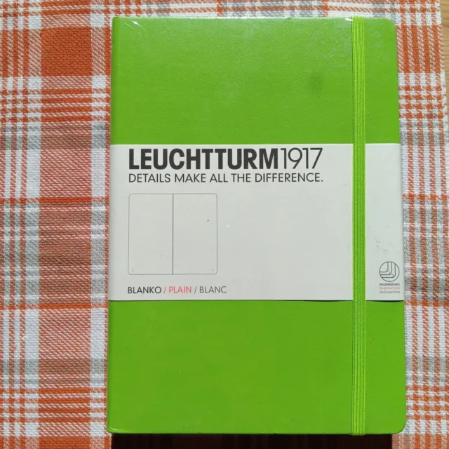 Brand NEW - Lime Plain LEUCHTTURM1917 Journal Notebook A5 Hardcover Fountain Pen