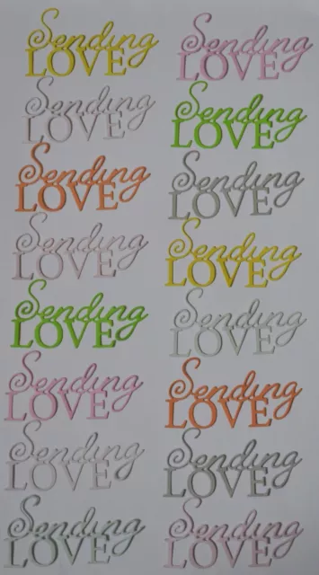 16 Senden Liebe Gefühle Leinen Papier Karte Topper Scrapbooking Handwerk