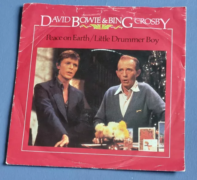 DAVID BOWIE & BING CROSBY Peace On Earth Little Drummer Boy UK 7" vinyl single