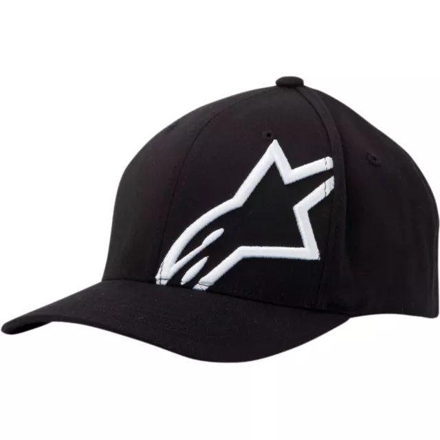 ALPINESTARS Flexfit Hat/Cap (Corp Shift 2) (Black/White) SM-MD