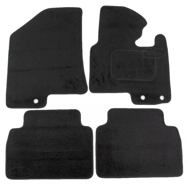 For Hyundai ix35 Tailored Car Floor Mats 2010 to 2015 4pc Carpet Set Black