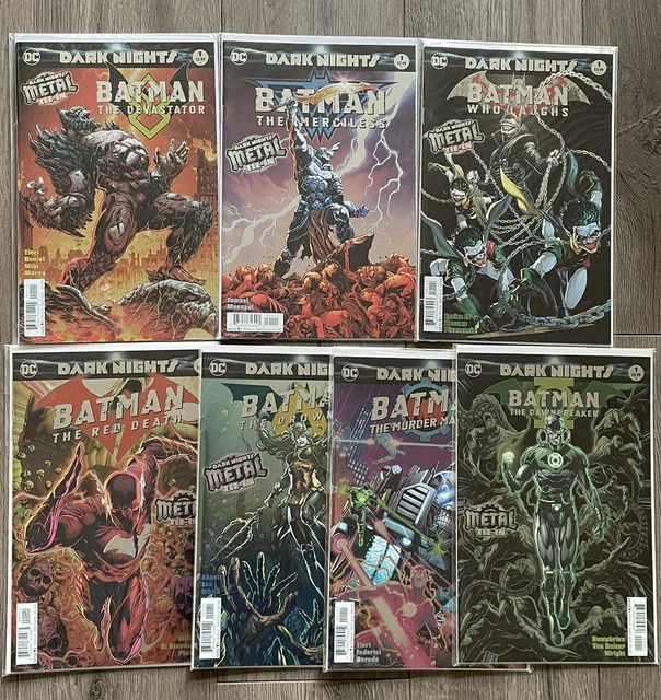 Batman Dark Knights Metal Lot: Batman Red Death, Who Laughs + More 1st Prints VG