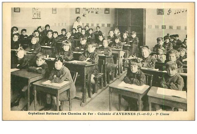 95.AVERNES.n°4666.COLONIE D'AVERNES.ORPHELINAT NATIONAL DES CHEMINS DE FER