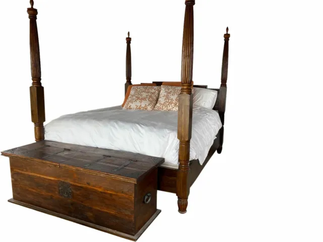 Four Poster Solid Wood Mesquite California King Bed