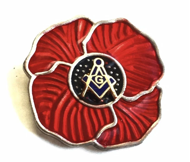 MASONIC FREEMASON SMALL PIN BADGE WW1 WW2 Remembrance Mason Square