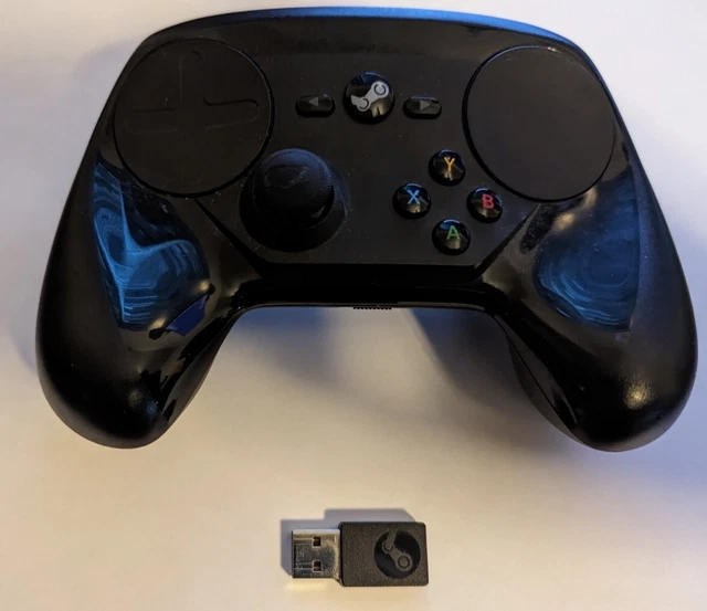 VALVE STEAM WIRELESS Controller Model 1001 with dongle. Black, working