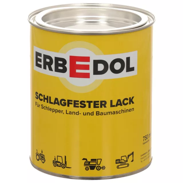 Erbedol Schlepperlack moosgrün RAL 6005 Kunstharzlack Farbe 750 ml