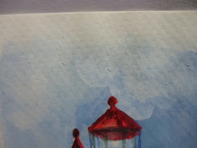 4 Framed Original Watercolor Blank Cards -  Western Lighthouses - J Thomle 7