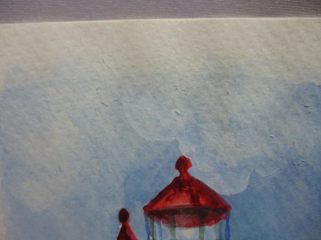 4 Framed Original Watercolor Blank Cards -  Western Lighthouses - J Thomle 7