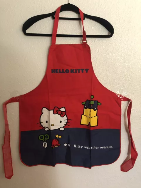 Vintage 1976 Sanrio Hello Kitty Adult Size Apron New Japan Rare HTF