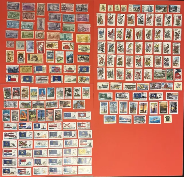US Postage Stamps 180+ PROMINENT AMERICANS - USED Scott #801-5626 No Duplicates