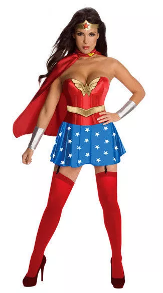 DÉGUISEMENT FEMME MERVEILLEUSE Wonder Woman Superwoman Halloween