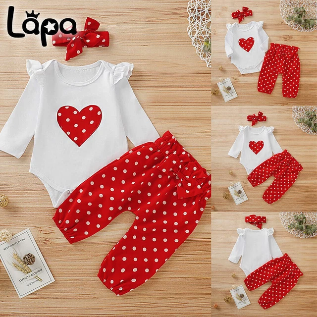 Mädchen Kinder Baby Drucken Langarm Strampler Hose Stirnband Outfits Kleidung DE