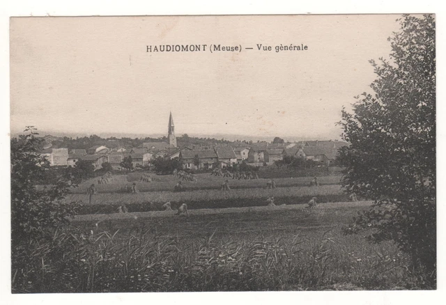 Cpa 55 - Haudiomont : Vue Générale (Meuse) - Écrite - Très Bon État