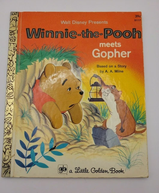 Tigger Gopher VINTAGE BIG GOLDEN BOOK WALT DISNEY WINNIE-THE-POOH MEETS TIGGER 1972 ...