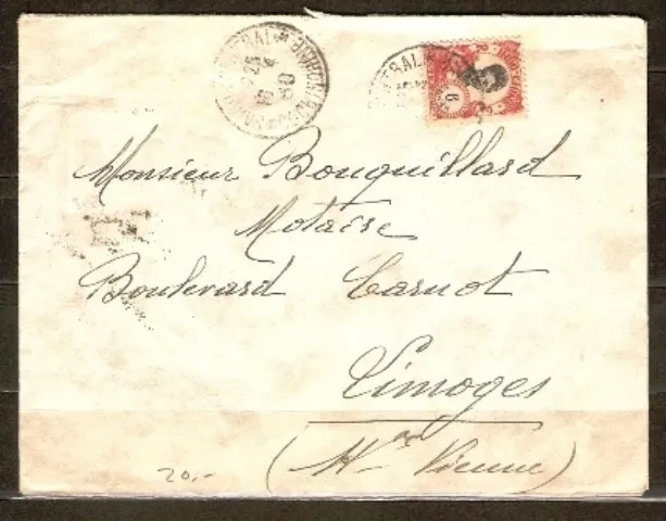 FRENCH INDOCHINA LOT Sc103 Cover to France ARR,STAMPED COVER and PC 10cts FVF