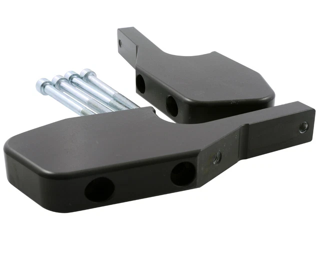 Adaptateur de repose-pieds passager CNC, noir anodisé