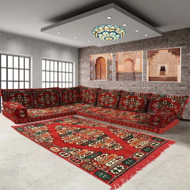 Majlis Floor Seating Corner Sofa Set