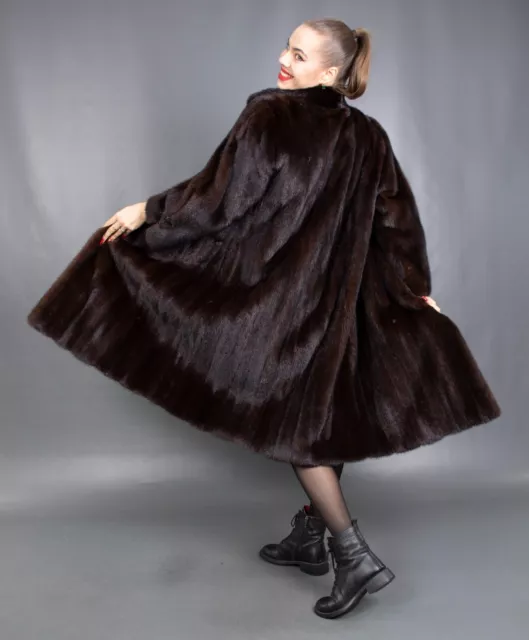 11824 GLAMOROUS REAL Mink Coat Luxury Fur Jacket Long Beautiful Look ...